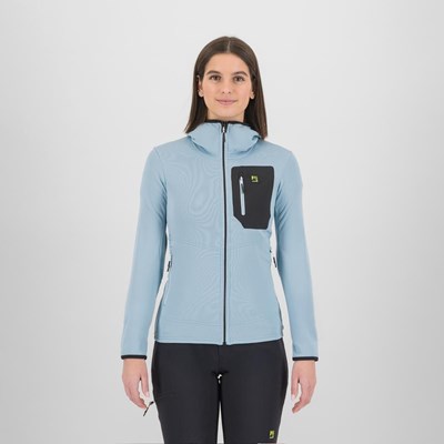 Mikina Karpos Antermoia Hooded Fleece W forget/black