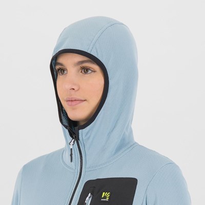 Mikina Karpos Antermoia Hooded Fleece W forget/black