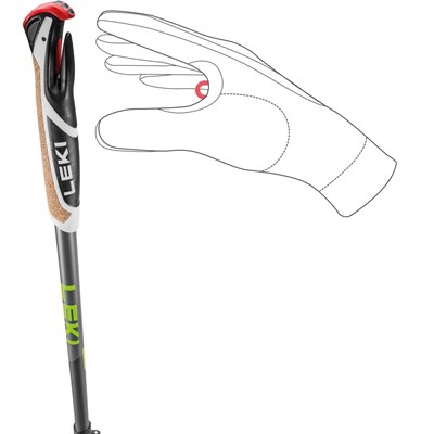 Hole Leki Spin Shark SL silvergrey/dark anthracite/lime
