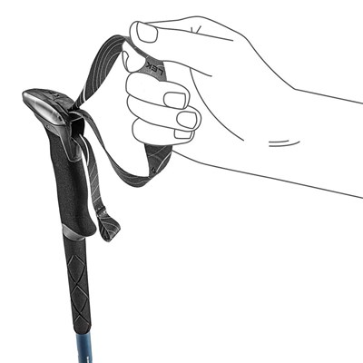 Hole Leki Makalu stone blue dark/warm grey dark Leki 10033926 5