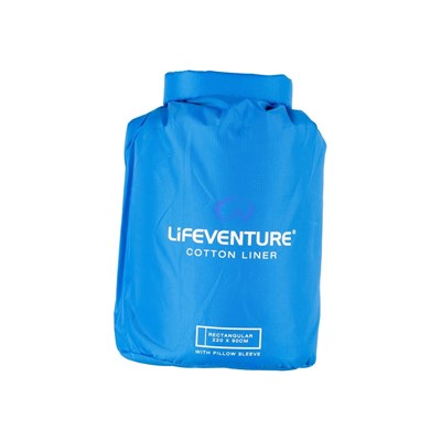 Vložka do spacáku Lifeventure Cotton Sleeping Bag Liner blue