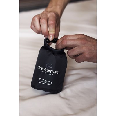Vložka do spacáku Lifeventure Silk Sleeping Bag Liner mummy grey
