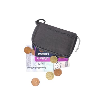 Peněženka Lifeventure RFID Coin Wallet Recycled grey