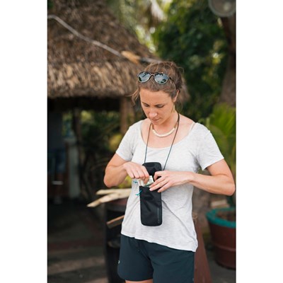 Pouzdro na doklady Lifeventure Waterproof Body Wallet Chest grey