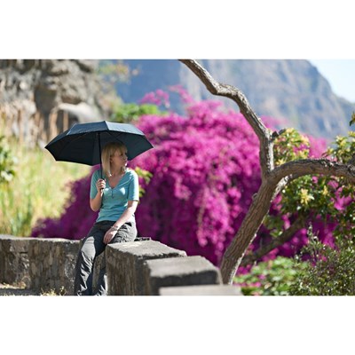 Deštník Lifeventure Trek Umbrella M black Lifeventure 10034300 2