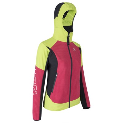 Bunda Montura Wind Revolution Hoody Jacket W sugar pink/lime green