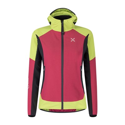 Bunda Montura Wind Revolution Hoody Jacket W sugar pink/lime green