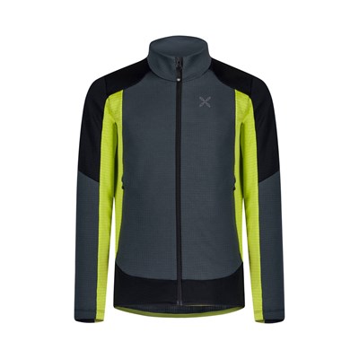 Mikina Montura Stretch Color Jacket gunmetal grey/lime green