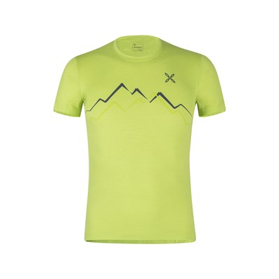 Triko Montura Merino Skyline T-shirt lime green/ash blue