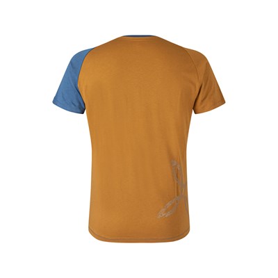 Triko Montura Karok T-shirt deep blue/caramel delave