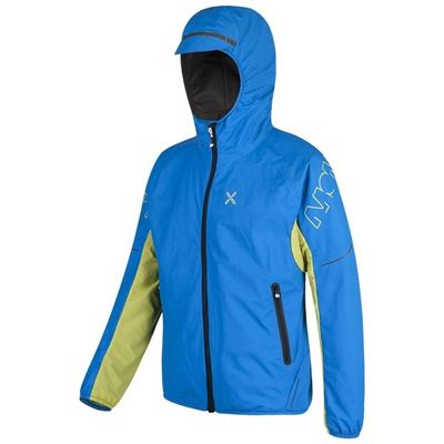 Bunda Montura Alpha EVO Hoody Jacket sky blue/olive green