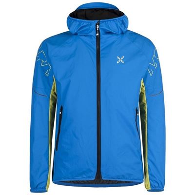 Bunda Montura Alpha EVO Hoody Jacket sky blue/olive green