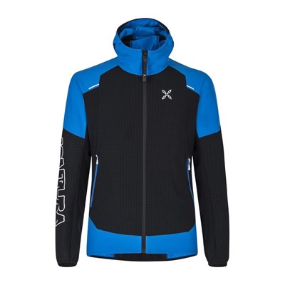 Bunda Montura Wind Revolution Hoody Jacket black/sky blue