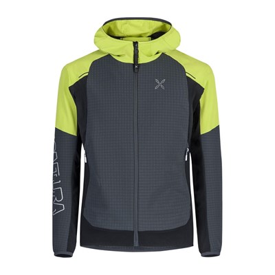 Bunda Montura Wind Revolution Hoody Jacket gunmetal grey/lime green