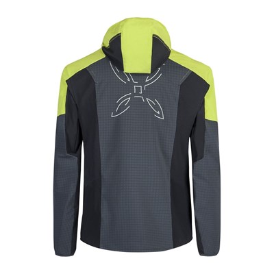 Bunda Montura Wind Revolution Hoody Jacket gunmetal grey/lime green