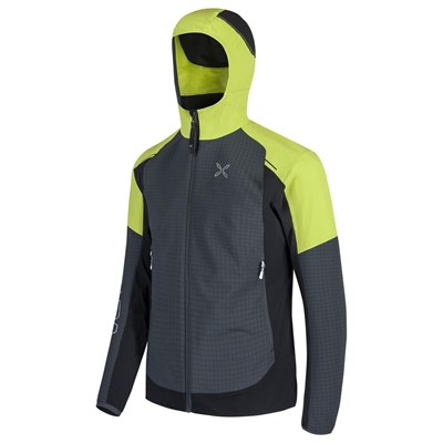 Bunda Montura Wind Revolution Hoody Jacket gunmetal grey/lime green