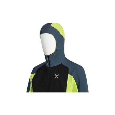 Bunda Montura Premium Wind Hoody Jacket asch blue/lime green