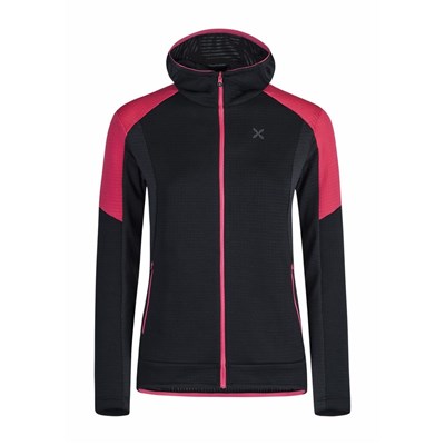 Mikina Montura Stretch Color Hoody Jacket W nero/rosa sugar