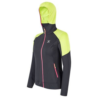 Mikina Montura Light Revolution Maglia W black/lime green