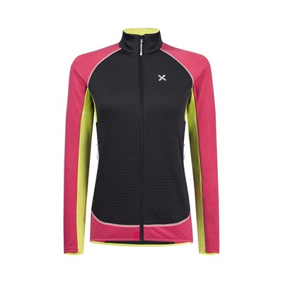 Mikina Montura Thermal Color Maglia W black/lime green