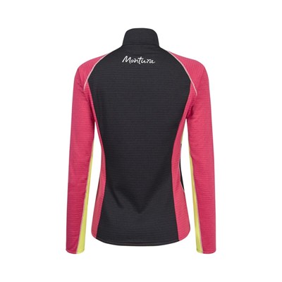 Mikina Montura Thermal Color Maglia W black/lime green