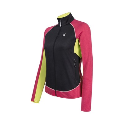 Mikina Montura Thermal Color Maglia W black/lime green