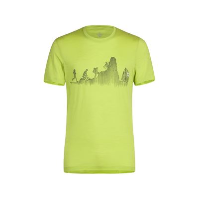 Triko Montura Sporty Wool T-shirt lime green