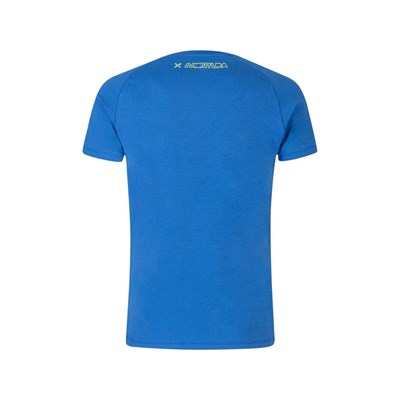 Triko Montura Summit T-shirt sky blue/lime green