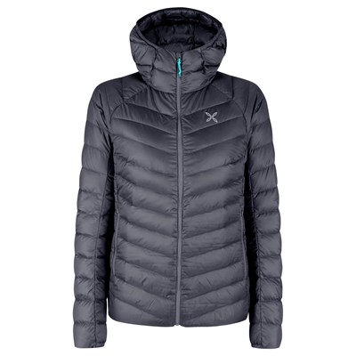 Bunda Montura Breeze Hooded Duvet Jacket W graphite blue/turquoise