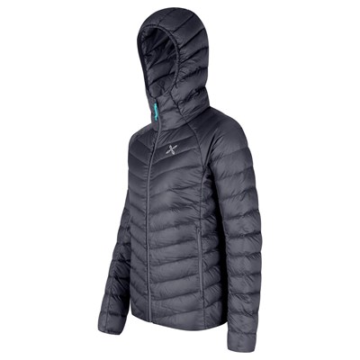 Bunda Montura Breeze Hooded Duvet Jacket W graphite blue/turquoise