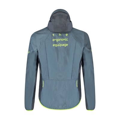 Bunda Montura Rain Light Jacket ash blue/neon yellow