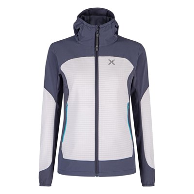 Bunda Montura Seed Hooded Jacket W quiet grey/graphite blue