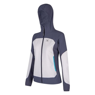 Bunda Montura Seed Hooded Jacket W quiet grey/graphite blue