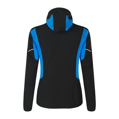 Bunda Montura Premium Wind Hoody Jacket W black/sky blue
