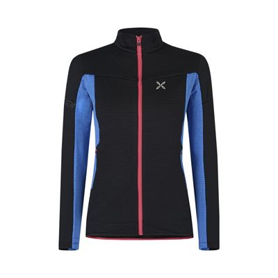 Mikina Montura Stretch Mind Maglia W black/sky blue