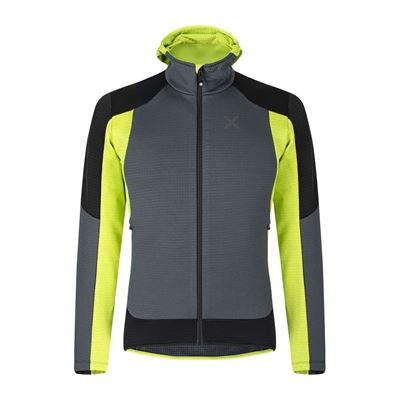 Mikina Montura Stretch Color Hoody Jacket piombo/verde lime