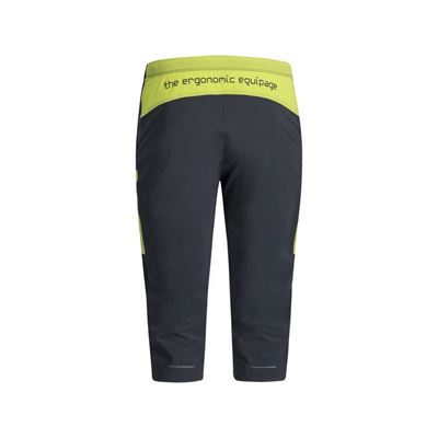 Kalhoty 3/4 Montura Block Light Pirata 3/4 charcoal grey/lime green