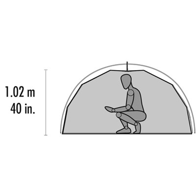 Stan MSR Elixir 2 Tent grey/red