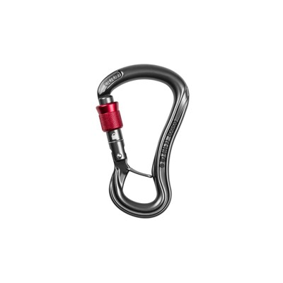 Karabina Ocún Condor HMS Screw antracit/red