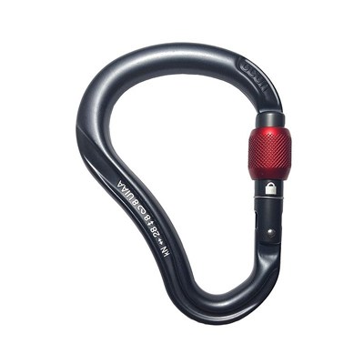 Karabina Ocún Harpy HMS Screw antracit/red Ocún 10011390 2