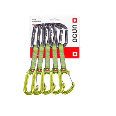 Expreska Ocún Hawk QD Combi PA 16 5-pack 10cm green