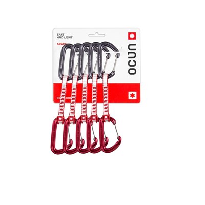 Expreska Ocún Hawk QD Wire DYN 11 5-pack 10cm red
