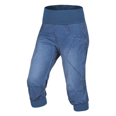 Kalhoty 3/4 Ocún Noya Jeans Shorts W middle blue