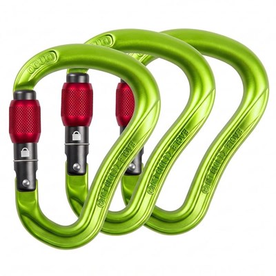 Karabina Ocún Eagle HMS Screw 3-pack green