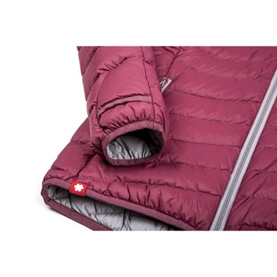 Bunda Ocún Tsunami Eco Jacket W rose maroon/silver sconce