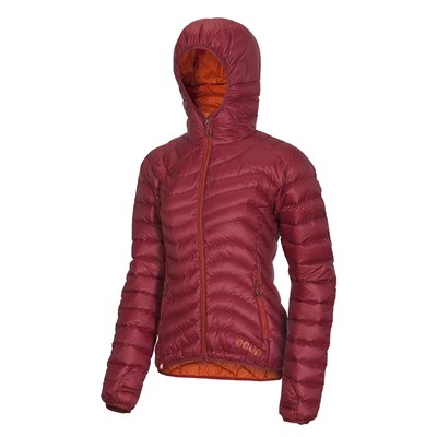 Bunda Ocún Tsunami Down Jacket W garnet red/roibos tea