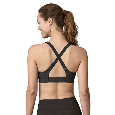 Podprsenka Patagonia Shadowlite Mid Impact Adjustable Bra black