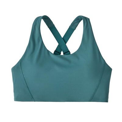 Podprsenka Patagonia Shadowlite Mid Impact Adjustable Bra wetland blue