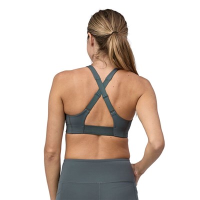 Podprsenka Patagonia Shadowlite Mid Impact Adjustable Bra wetland blue