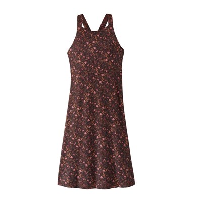 Šaty Patagonia Magnolia Spring Dress block party/fertile brown